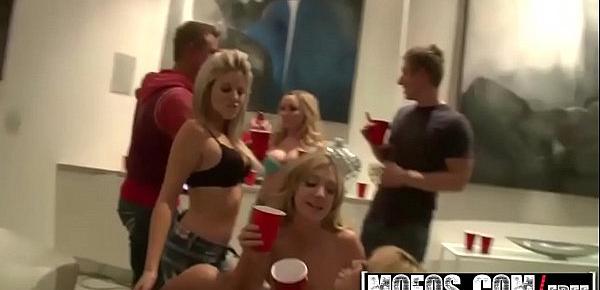  Real Slut Party - Four blonde party girls let loose - MOFOS